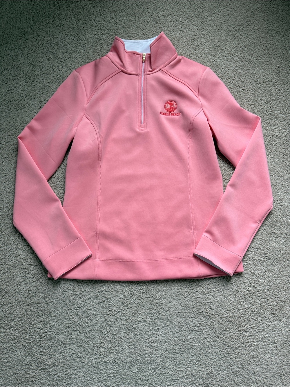 Fairway & Greene Wells Quarter-Zip with Pebble Beach Logo
